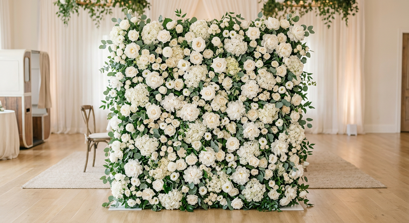 White Floral Backdrop