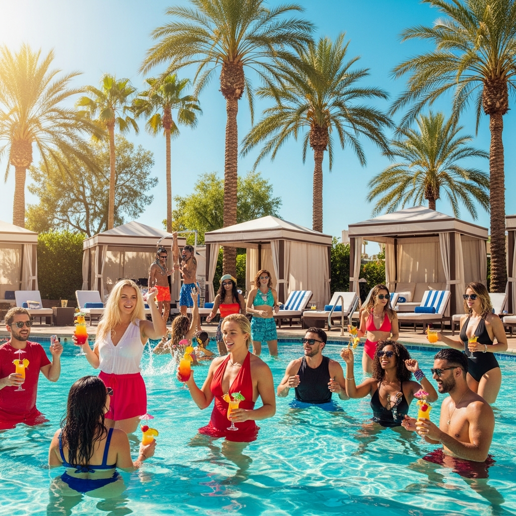 Pool Party Photo Booth Rental Las Vegas