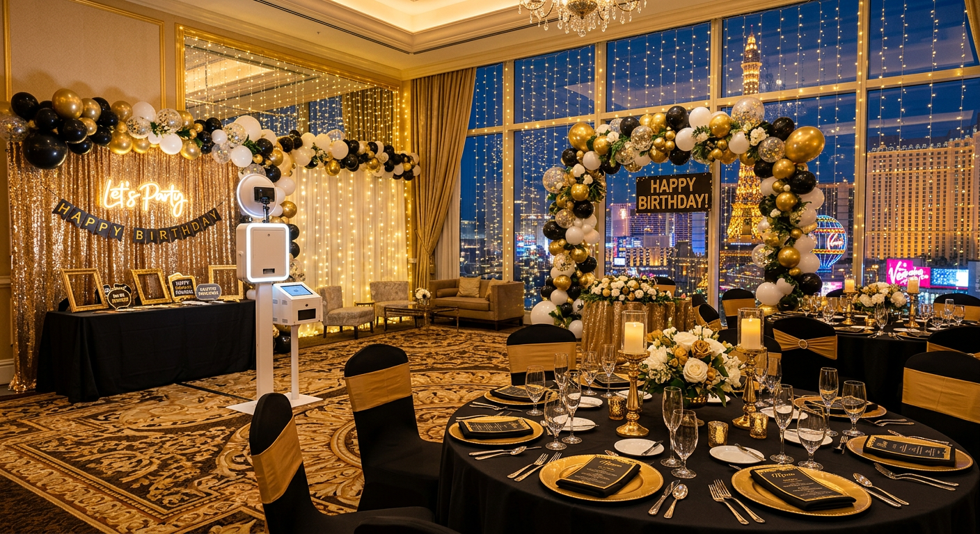 Glamorous birthday party venue